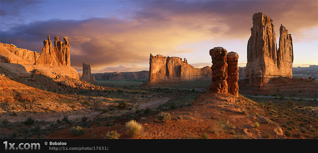 Morning at arches