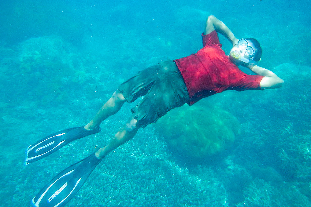 This is me free diving like a boss :D